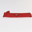 PRADA Sports Pouch Nylon 2 Set Red Beige Auth bs20324-14