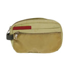 PRADA Sports Pouch Nylon 2 Set Red Beige Auth bs20324-2