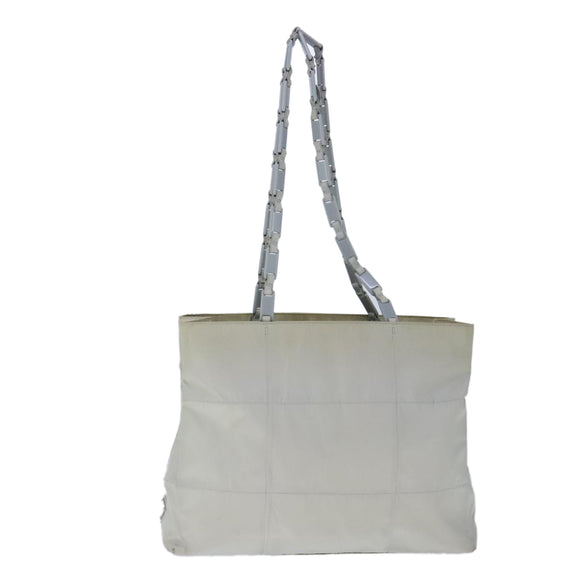 PRADA Shoulder Bag Nylon Gray Auth bs20326