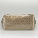 Salvatore Ferragamo Tote Bag Enamel Gold Auth bs20344-7