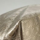 Salvatore Ferragamo Tote Bag Enamel Gold Auth bs20344-15