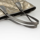 Salvatore Ferragamo Tote Bag Enamel Gold Auth bs20344-8