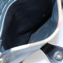 BURBERRY Nova Check Tote Bag Leather Black Auth bs20353-11