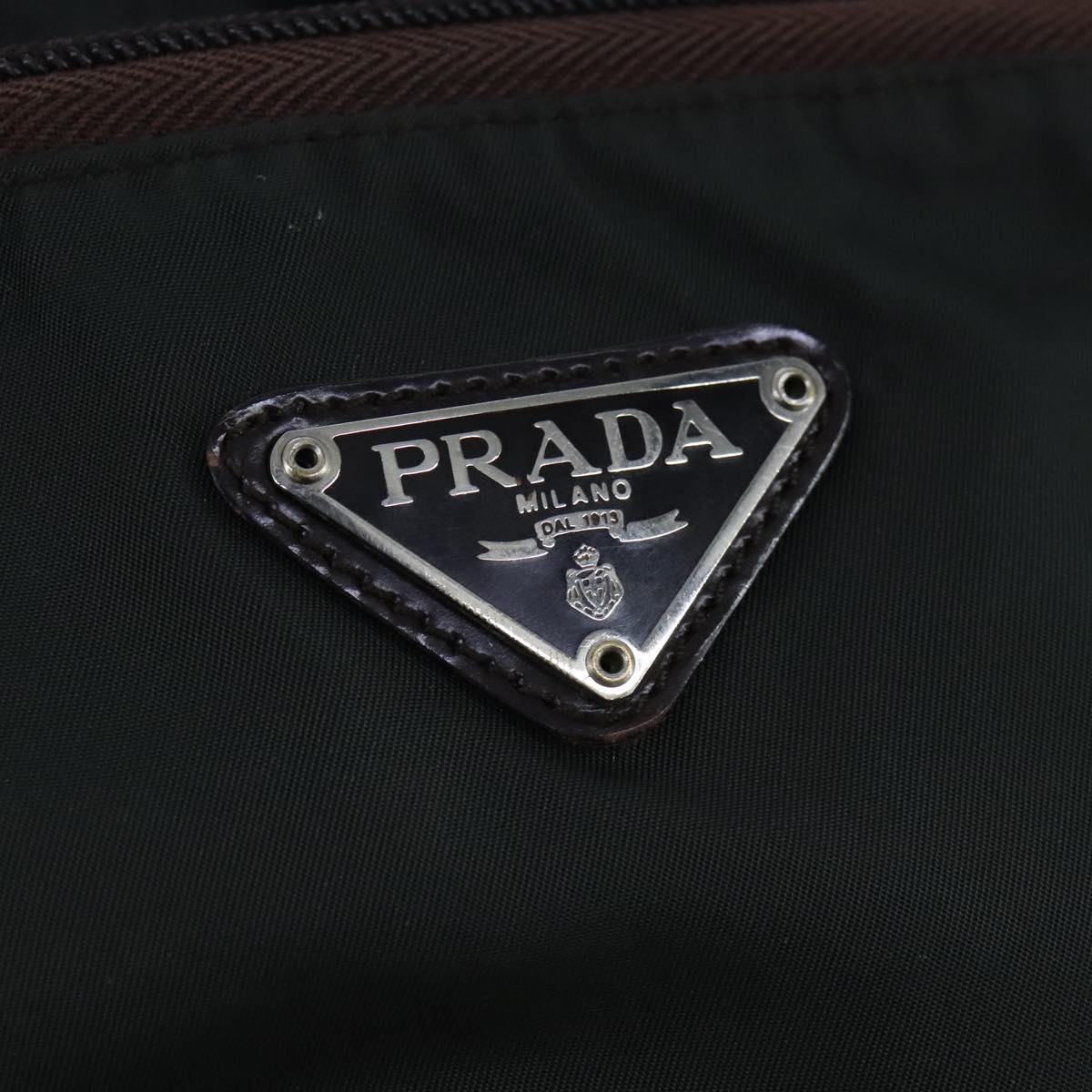 PRADA Backpack Nylon Khaki Auth bs20359