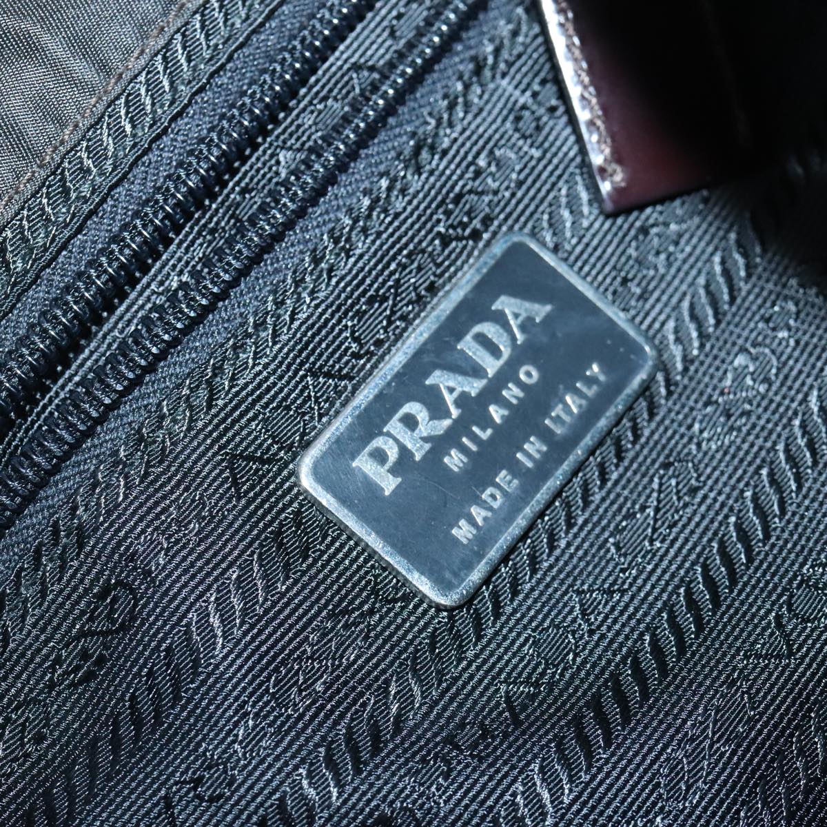 PRADA Backpack Nylon Khaki Auth bs20359