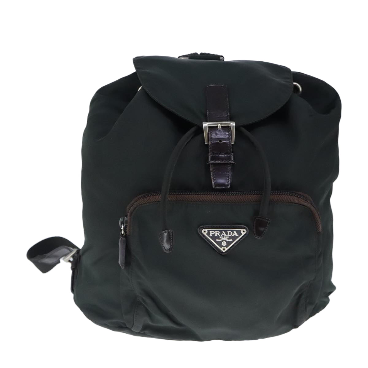 PRADA Backpack Nylon Khaki Auth bs20359 - 0