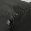 PRADA Hand Bag Nylon Black Silver Auth bs20366-16