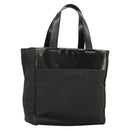 PRADA Hand Bag Nylon Black Silver Auth bs20366-1