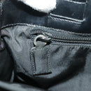 PRADA Hand Bag Nylon Black Silver Auth bs20366-22