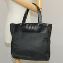 PRADA Hand Bag Nylon Black Silver Auth bs20366-24
