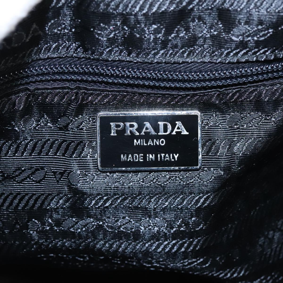 PRADA Shoulder Bag Nylon Black Auth bs20373