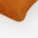 PRADA Pouch Nylon Orange Silver Auth bs20377-15