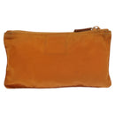 PRADA Pouch Nylon Orange Silver Auth bs20377-2