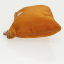 PRADA Pouch Nylon Orange Silver Auth bs20377-4