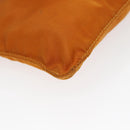 PRADA Pouch Nylon Orange Silver Auth bs20377-14