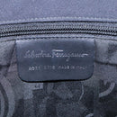 Salvatore Ferragamo Shoulder Bag Canvas Black Silver Auth bs20386-15