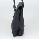 Salvatore Ferragamo Shoulder Bag Canvas Black Silver Auth bs20386-4