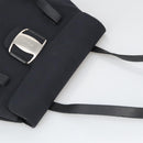 Salvatore Ferragamo Shoulder Bag Canvas Black Silver Auth bs20386-6
