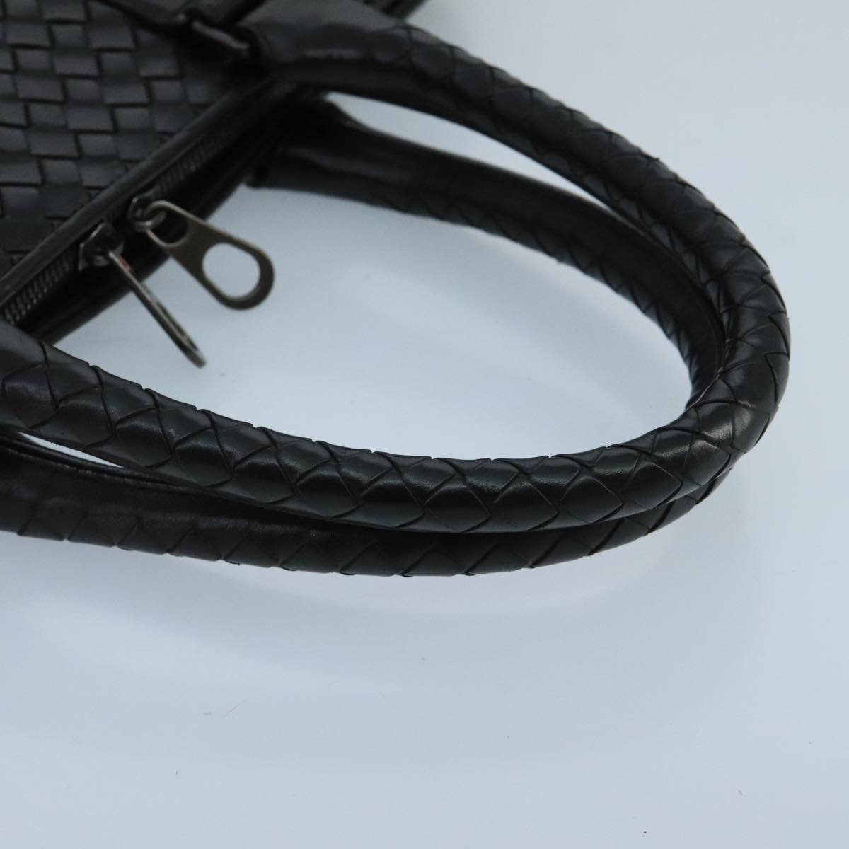 BOTTEGA VENETA INTRECCIATO Business Bag Leather Black Auth bs20387