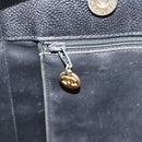 CHANEL COCO Mark Tote Bag Caviar Skin Black Gold CC Auth bs20388-12