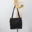 CHANEL COCO Mark Tote Bag Caviar Skin Black Gold CC Auth bs20388-24