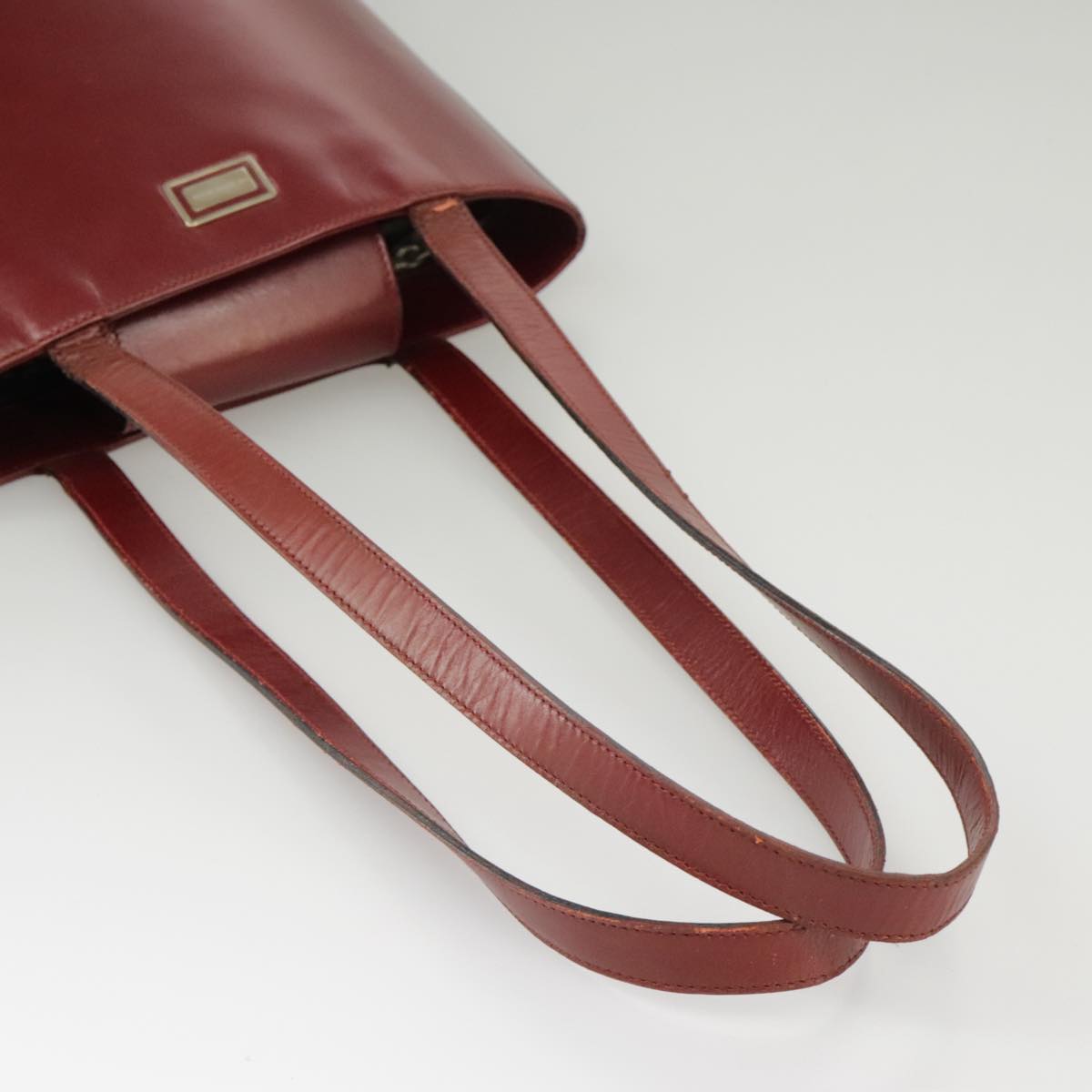 BURBERRY Shoulder Bag Leather Red Auth bs20401