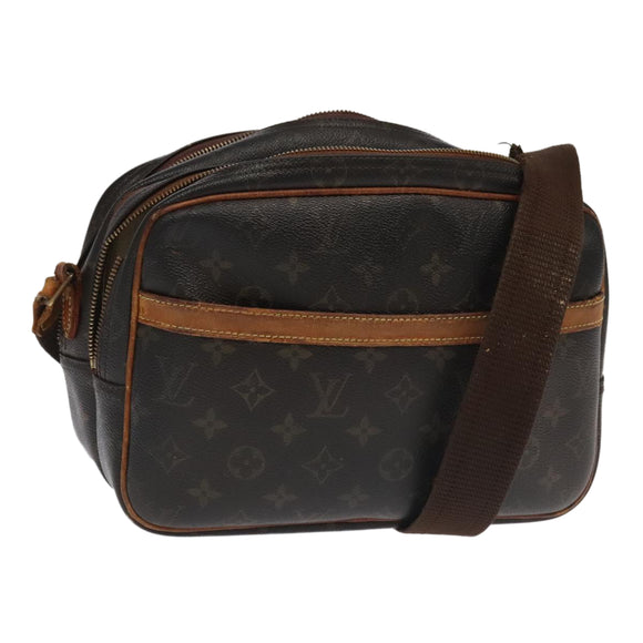 LOUIS VUITTON Monogram Reporter PM Shoulder Bag M45254 LV Auth bs20415