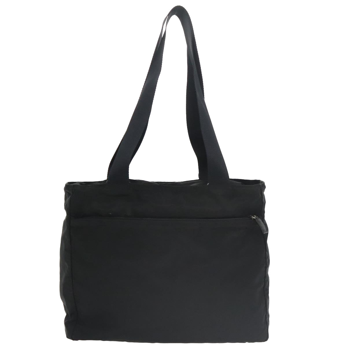 PRADA Tote Bag Nylon Black Auth bs20436