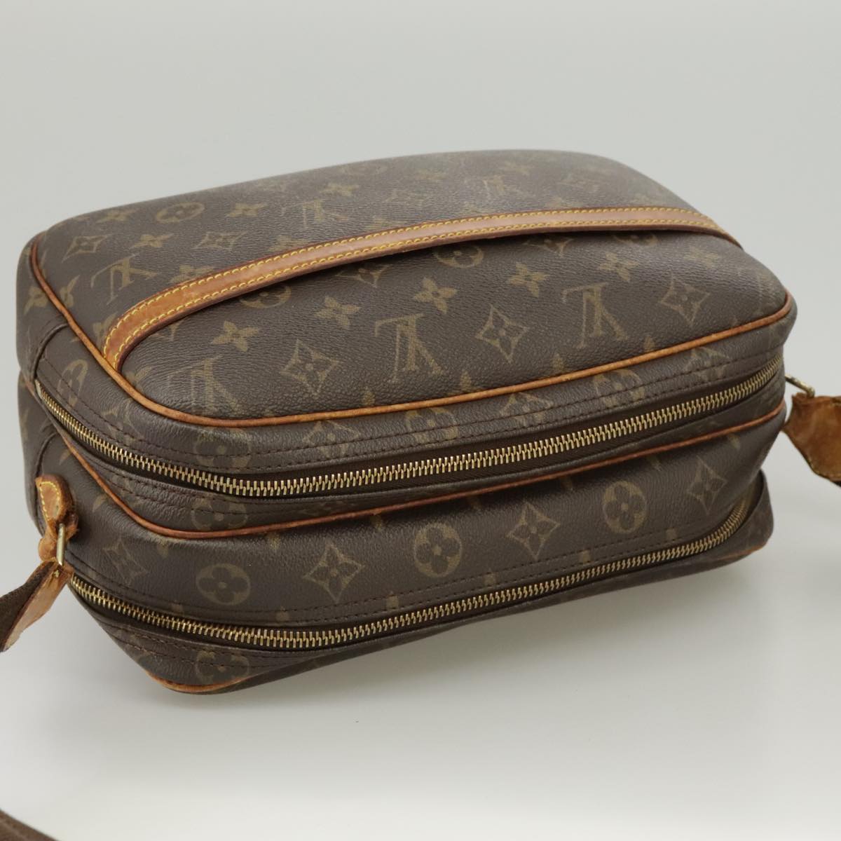 LOUIS VUITTON Monogram Reporter PM Shoulder Bag M45254 LV Auth bs20462