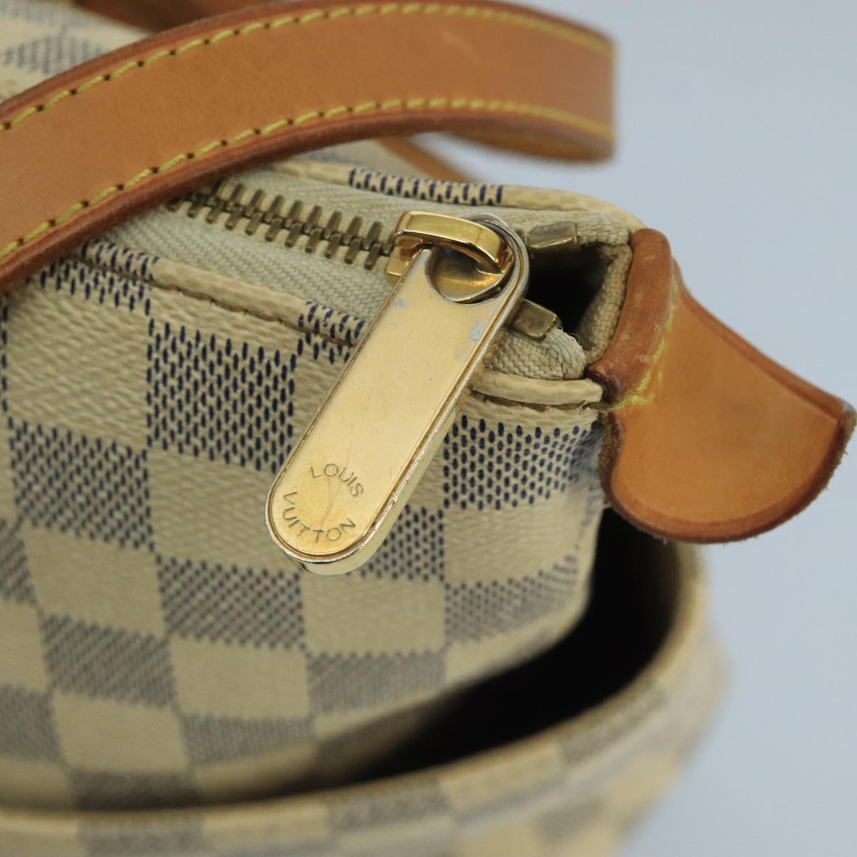 LOUIS VUITTON Damier Azur Totally MM Tote Bag N51262 LV Auth bs20470