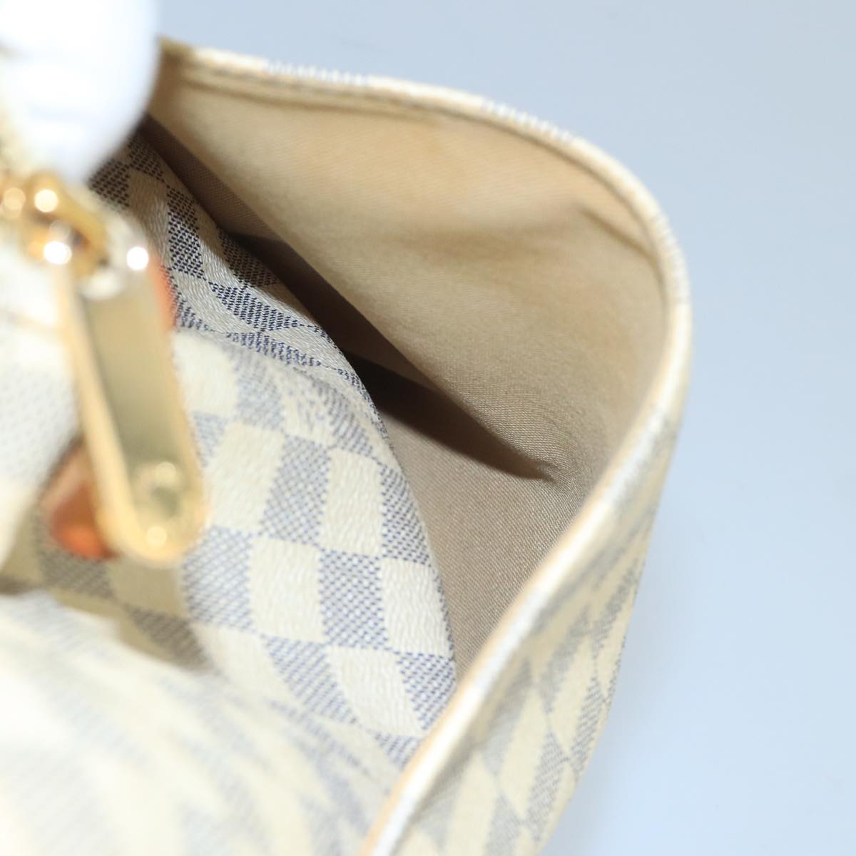 LOUIS VUITTON Damier Azur Totally MM Tote Bag N51262 LV Auth bs20470