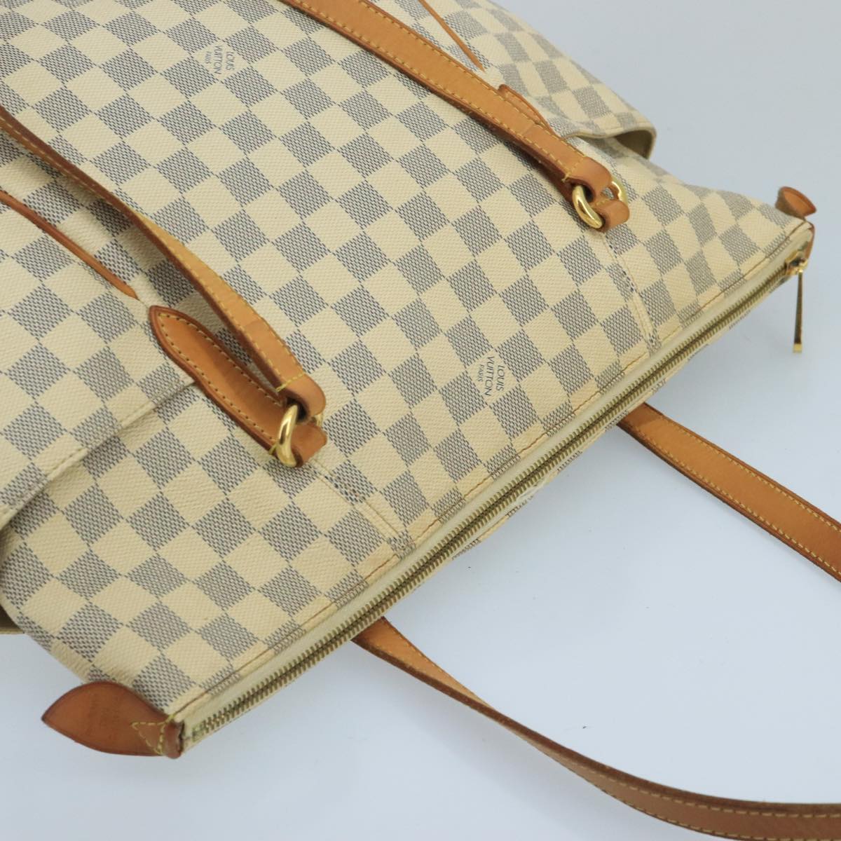 LOUIS VUITTON Damier Azur Totally MM Tote Bag N51262 LV Auth bs20470