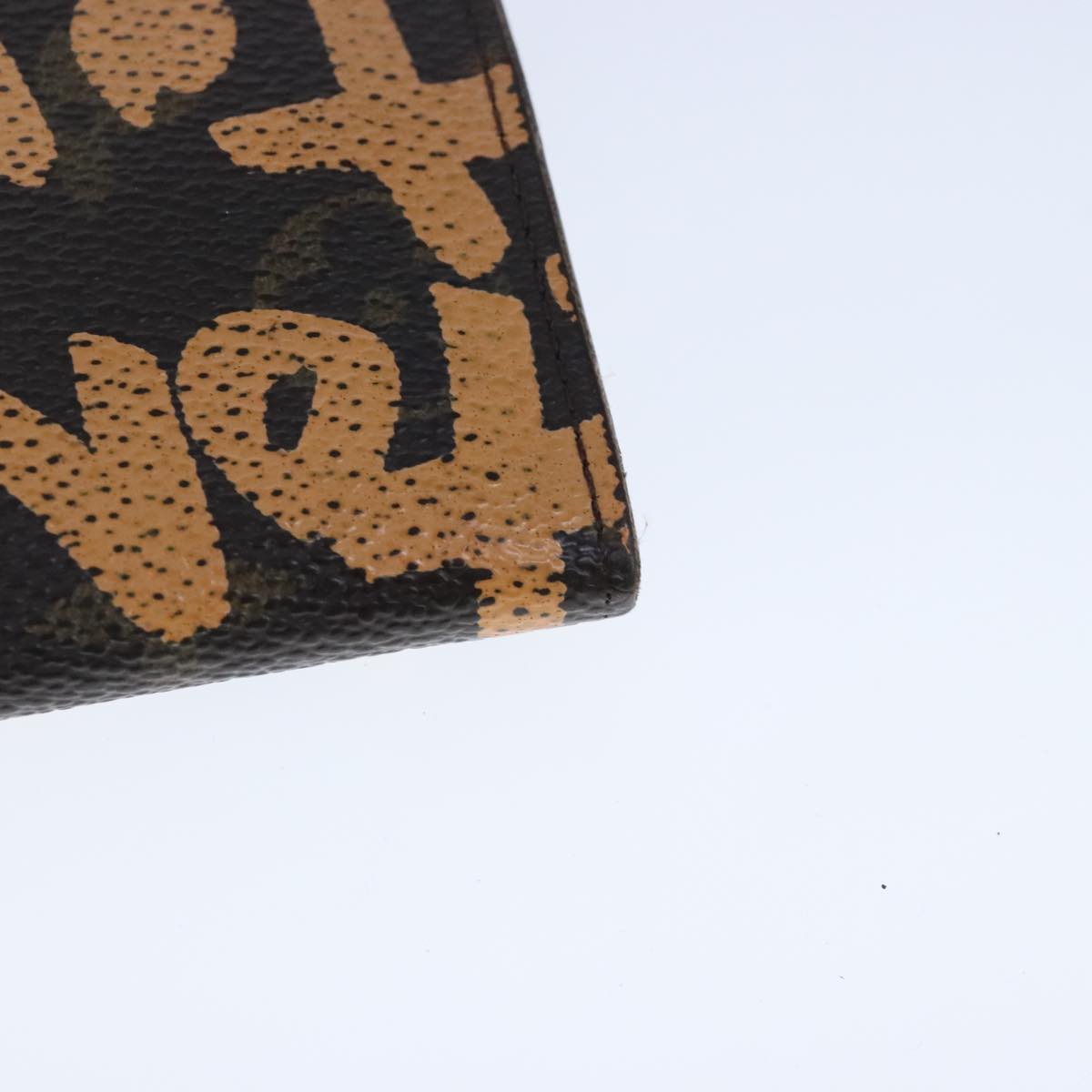 LOUIS VUITTON Monogram Graffiti Porte Monnaie Credit Wallet M92190 Auth bs20473