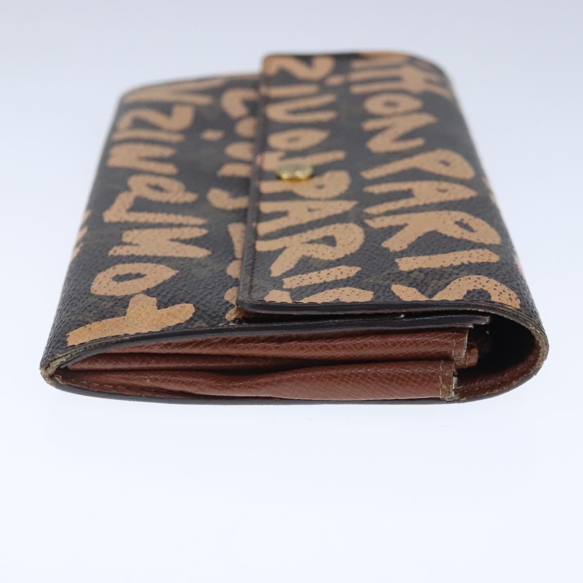 LOUIS VUITTON Monogram Graffiti Porte Monnaie Credit Wallet M92190 Auth bs20473