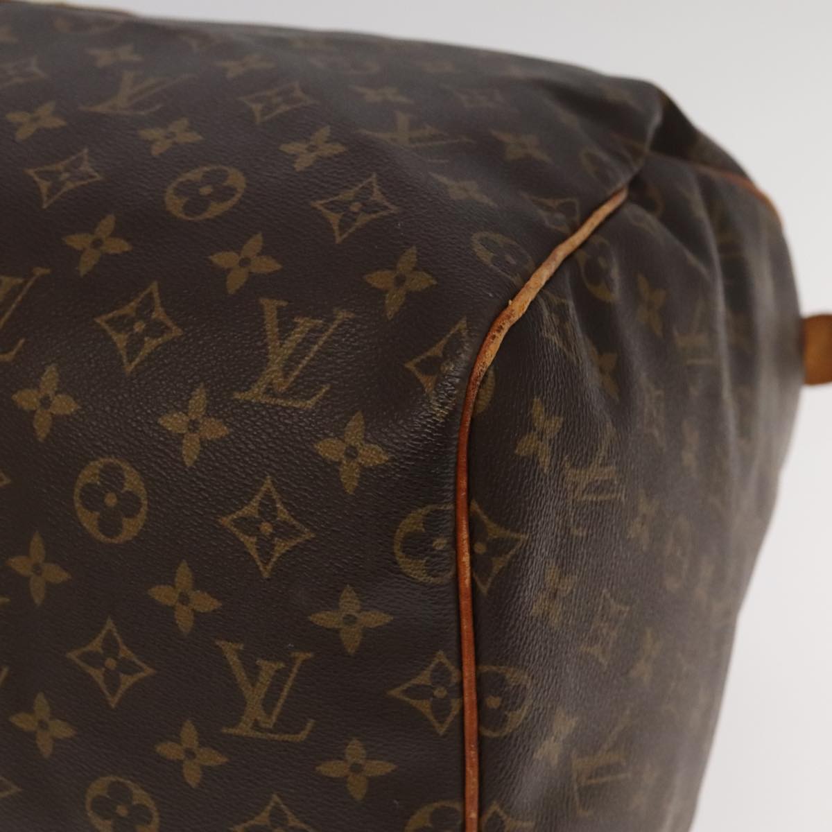 LOUIS VUITTON Monogram Keepall 55 Boston Bag M41424 LV Auth bs20494