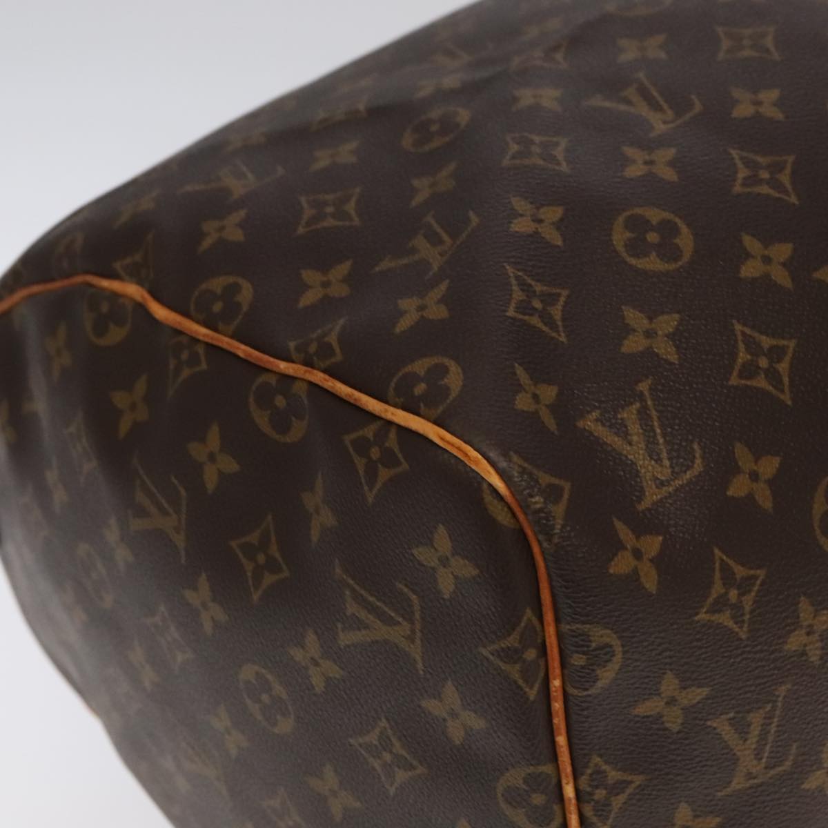 LOUIS VUITTON Monogram Keepall 55 Boston Bag M41424 LV Auth bs20494