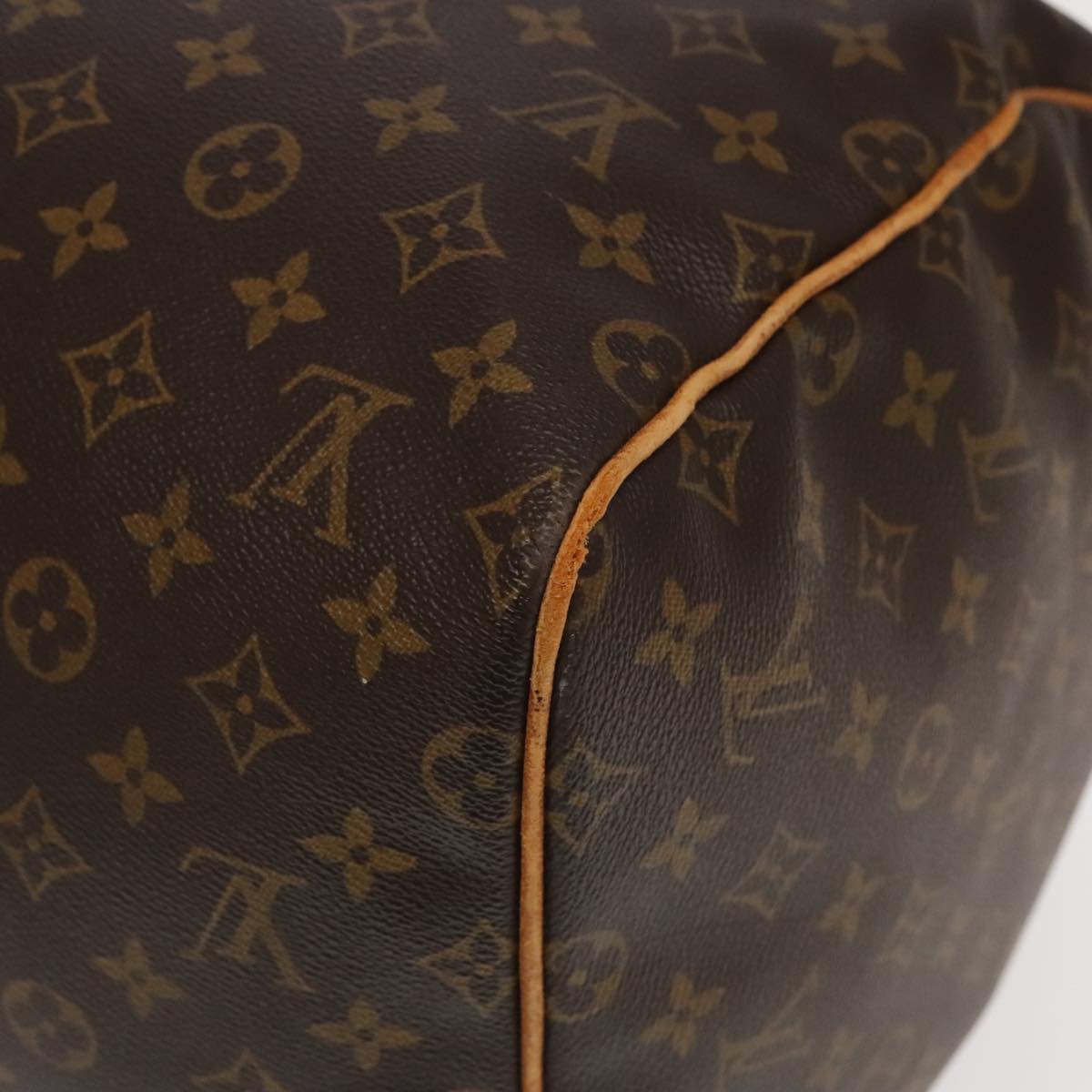 LOUIS VUITTON Monogram Keepall 55 Boston Bag M41424 LV Auth bs20494