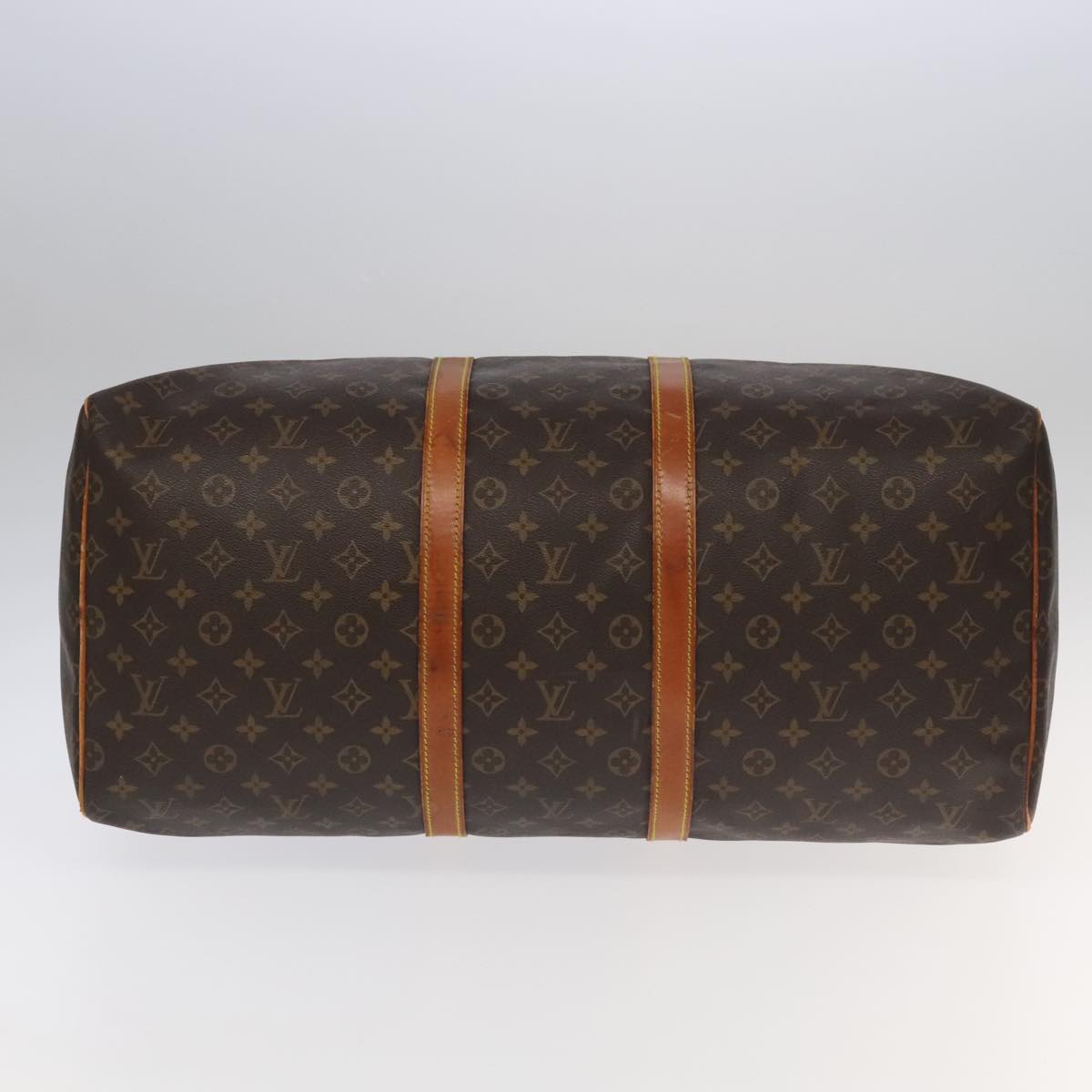 LOUIS VUITTON Monogram Keepall 55 Boston Bag M41424 LV Auth bs20494