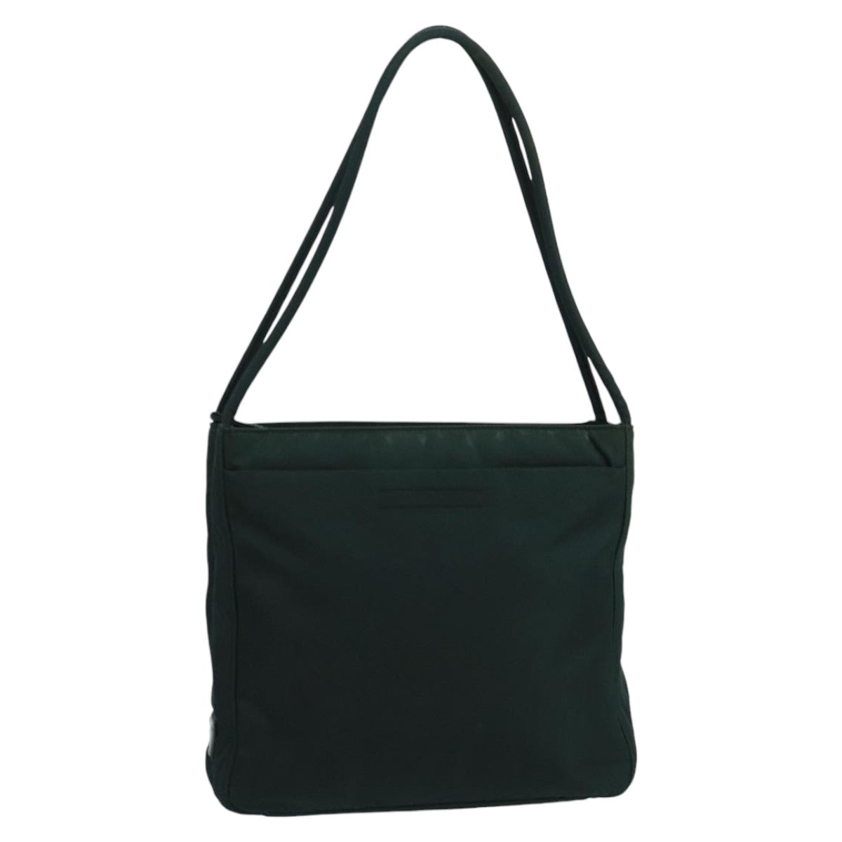 PRADA Tote Bag Nylon Green Silver Auth bs20497