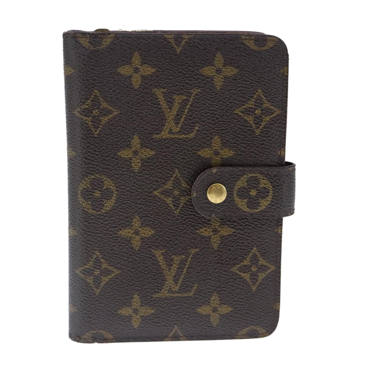 LOUIS VUITTON Monogram Porto Papie Zip Wallet M61207 LV Auth bs20509