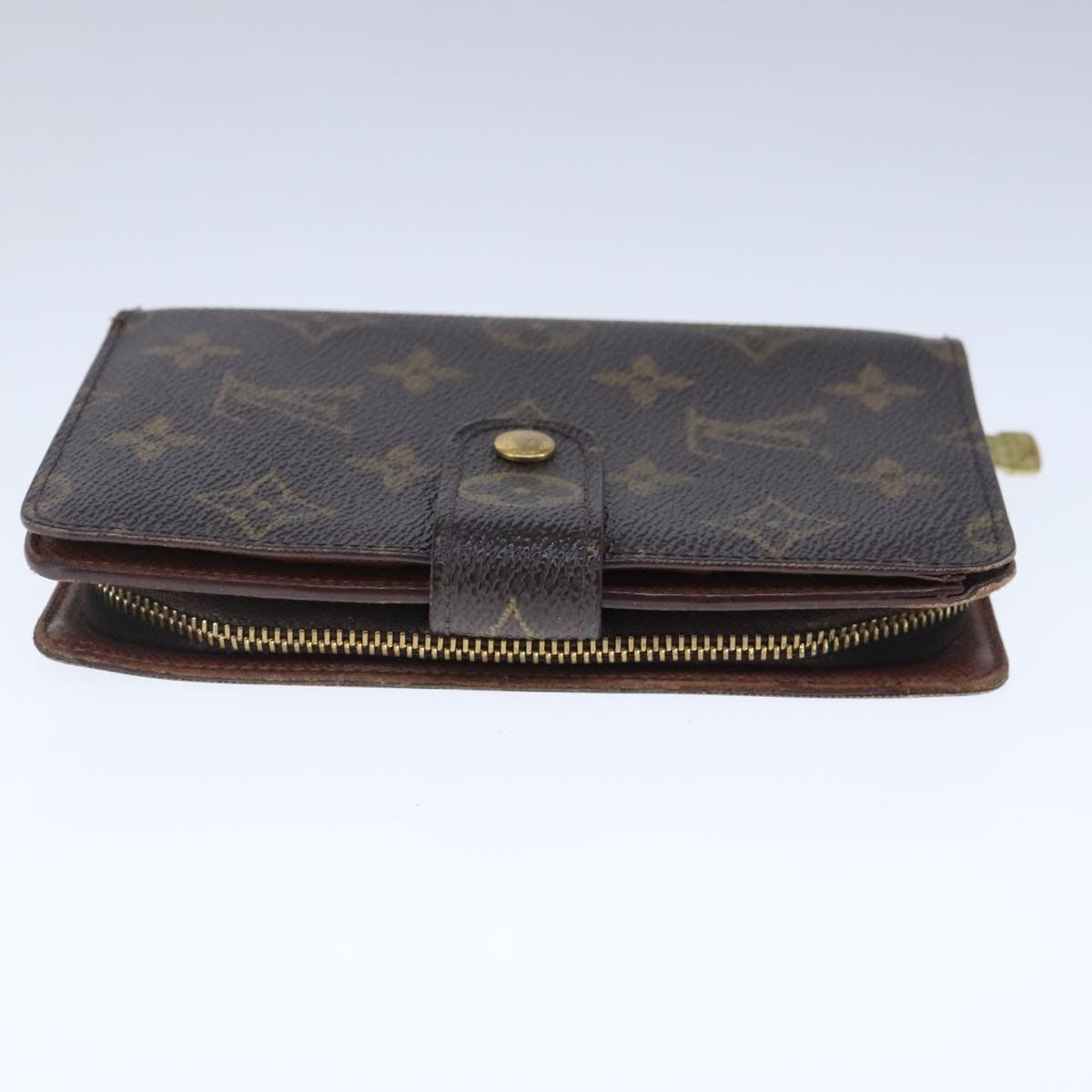 LOUIS VUITTON Monogram Porto Papie Zip Wallet M61207 LV Auth bs20509