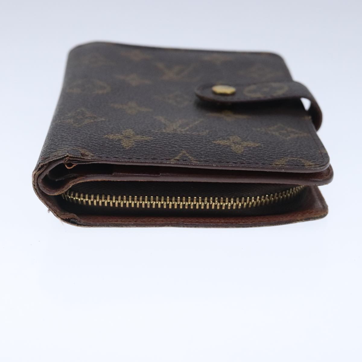 LOUIS VUITTON Monogram Porto Papie Zip Wallet M61207 LV Auth bs20509