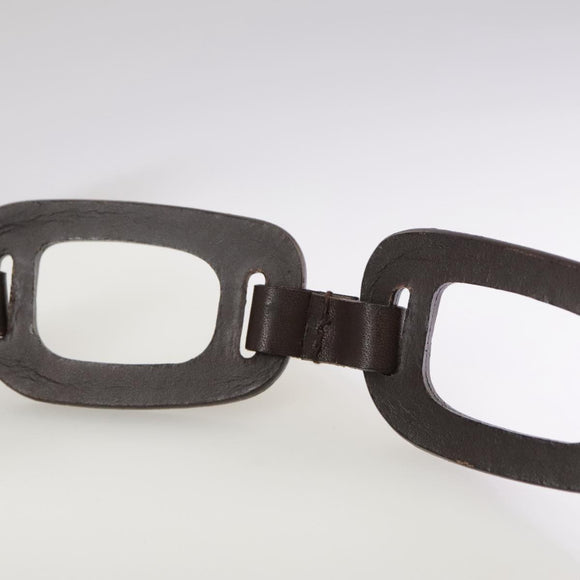 GUCCI Shoulder Bag Nylon Brown Gold Auth bs20545