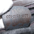 GUCCI Shoulder Bag Nylon Brown Gold Auth bs20545-12