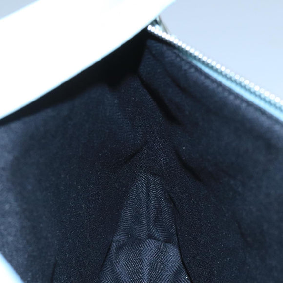 LOEWE Anagram Clutch Bag Leather Light Blue Auth bs20557