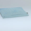 LOEWE Anagram Clutch Bag Leather Light Blue Auth bs20557-5