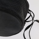 BALLY Shoulder Bag Leather Black Gold Auth bs20559-9