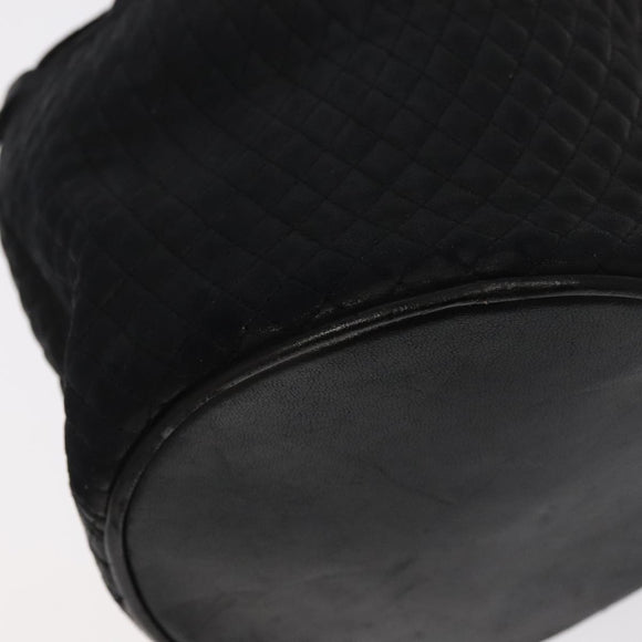 BALLY Shoulder Bag Leather Black Gold Auth bs20559