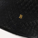 BALLY Shoulder Bag Leather Black Gold Auth bs20559-10