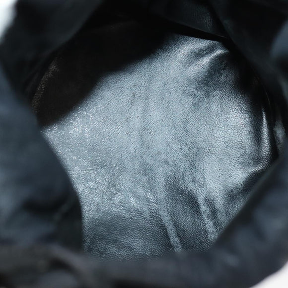 BALLY Shoulder Bag Leather Black Gold Auth bs20559